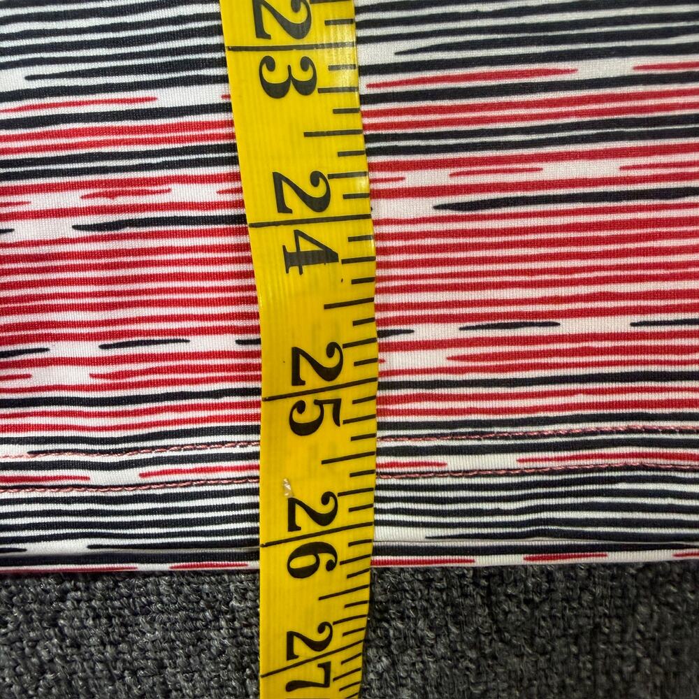 Vintage Y2k Nivo Red Black 3/4 Sleeve Button Front Golf Tennis Polo Small - Picture 4 of 5